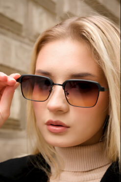 Eyesofia Conda Siyah Degrade Titanyum Unisex Güneş Gözlüğü