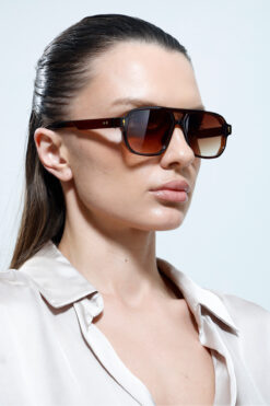 MOONMEE Sepras Güneş Gözlüğü - Unisex Güneş Gözlüğü Kahverengi UV400 Korumalı