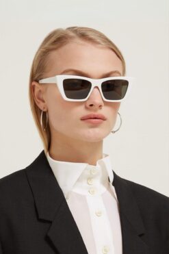 REN EYEWEAR CİRO  BEYAZ GÜNEŞ GÖZLÜĞÜ  2024 KADIN MODERN YENİ SEZON REN EYEWEAR