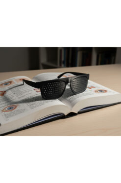 Genel Markalar STENOPEİK GÖZLÜK 1.2mm İğne Deliği Göz Görüş Bakımı için Delikli Gözlük