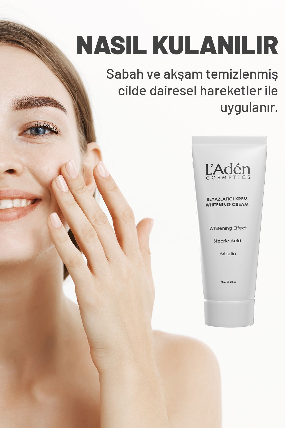 L'Aden Cosmetics Cilt Beyazlatıcı Whitening Leke Kremi , 50 ml - Görsel 3