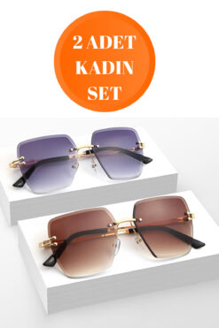 Dio Armati 2 Adet Yeni Sezon UV400 Korumalı Kadın Güneş Gözlüğü
