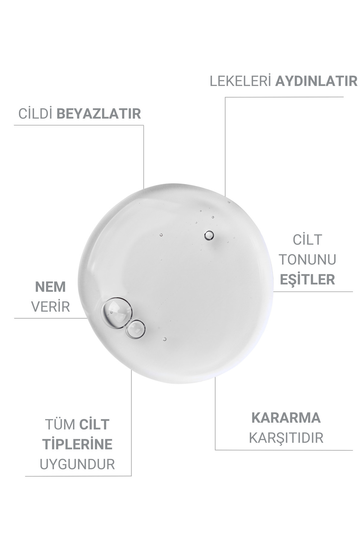 The Vivia Leke Karşıtı Cilt Tonu Eşitleyici Cilt Serumu Arbutin, Niasinamid, Glutatyon, Hyaluronik Asit 30 ml - Görsel 2