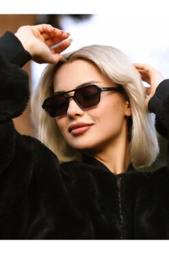 Angel Eyes Şık Siyah Çerçeveli Dikdörtgen Güneş Gözlüğü - Modern Tarz, Rahat Kullanım, Gündelik Stil İçin İdeal