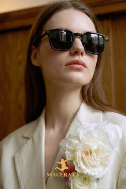 MACERATİ Güneş Gözlüğü Kadın & Erkek Uv400 Cam Ce Belgeli Siyah