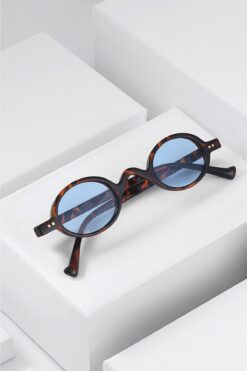 REN EYEWEAR MİNO GÜNEŞ GÖZLÜĞÜ KÜÇÜK BOY OVAL MAVİ CAM MODERN YENİ SEZON REN EYEWEAR