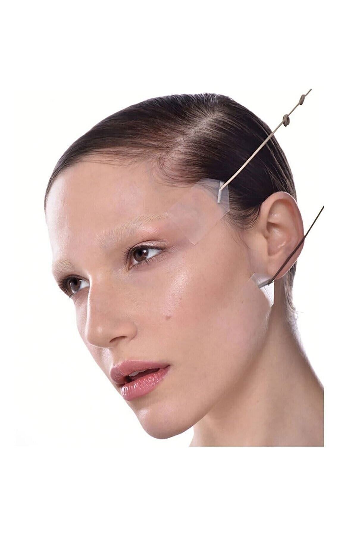 MAQYA Cosmetics 40 Adet Ipli Kaş Germe Bant Göz Boyun Germe Bandı Yüz Gerdirme / The Face Lift - Görsel 2