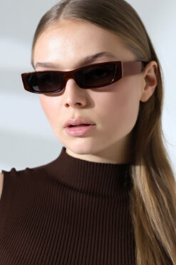 Eyesofia Piccolo Kahverengi Unisex Lüx Güneş Gözlüğü