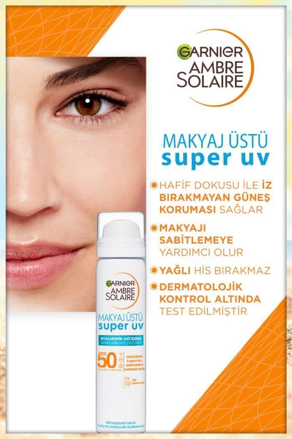 Garnier Ambre Solaire Makyaj Üstü Güneş Koruyucu Yüz Misti - Görsel 2