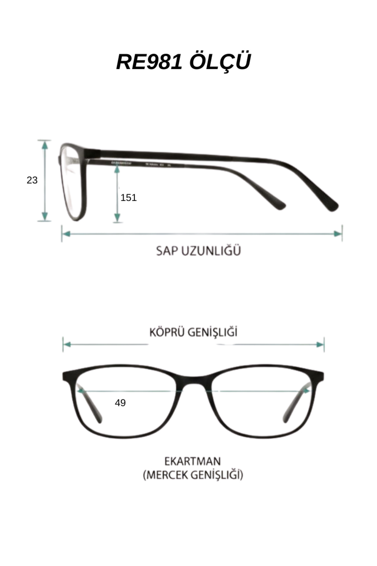 WATCHOFROYAL Royal Eyewear RE981 Siyah Güneş Gözlüğü - Görsel 2