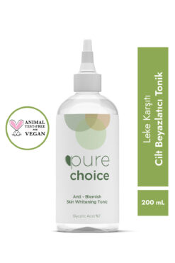 Pure Choice Leke Karşıtı Cilt Beyazlatıcı Tonik 200ml Glycolic Acid %7)