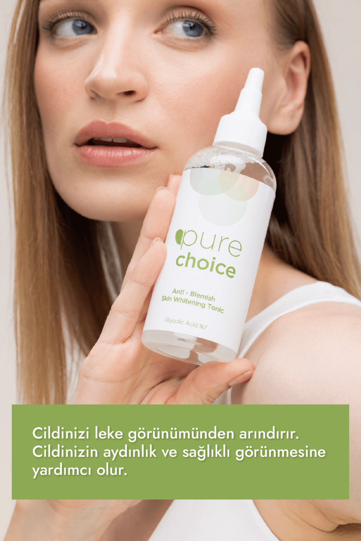 Pure Choice Leke Karşıtı Cilt Beyazlatıcı Tonik 200ml Glycolic Acid %7) - Görsel 2