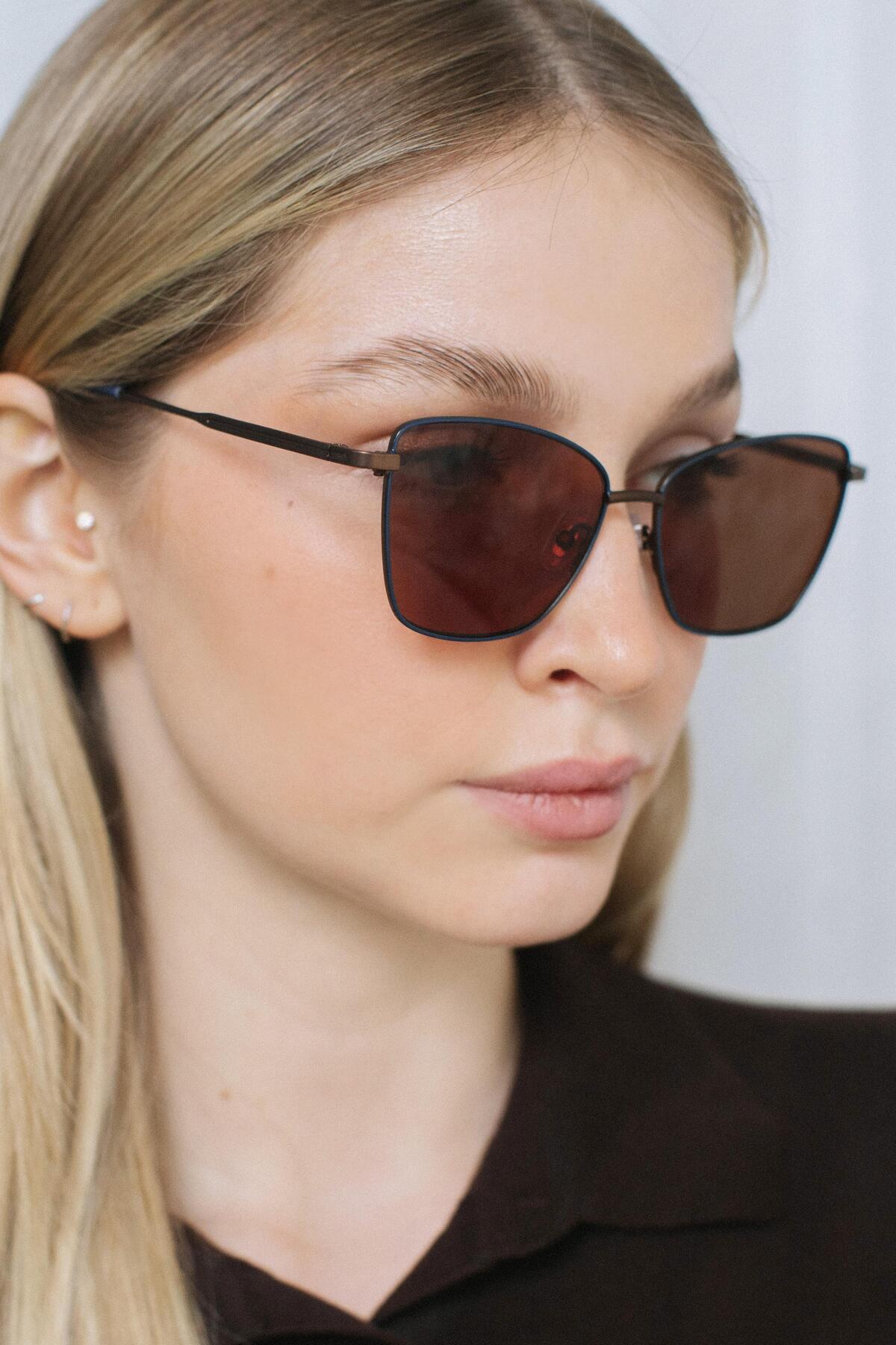 Bilge Karga Sumru Bronze Blue Brown Güneş Gözlüğü - Görsel 3