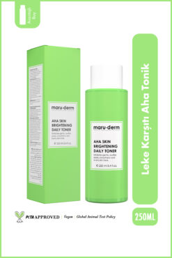 Maru.Derm Leke Karşıtı Cilt Beyazlatıcı Laktik Asit %5 Glikolik Asit %1 Aha Tonik 250 ML