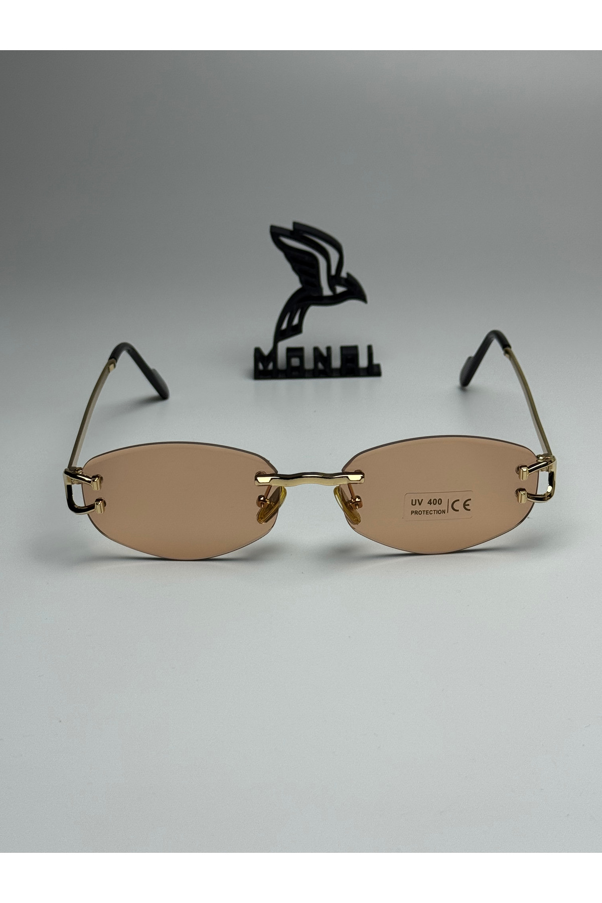 MONAL EYEWEAR JACARTY U MODEL PEMBE GÜNEŞ GÖZLÜĞÜ EŞE/SEVGİLİYE HEDİYE UV400 KORUMA - Görsel 3