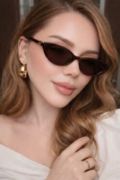 Hills Sunglasses SİYAH RENKLİ CATEYE KADIN GÜNEŞ GÖZLÜĞÜ