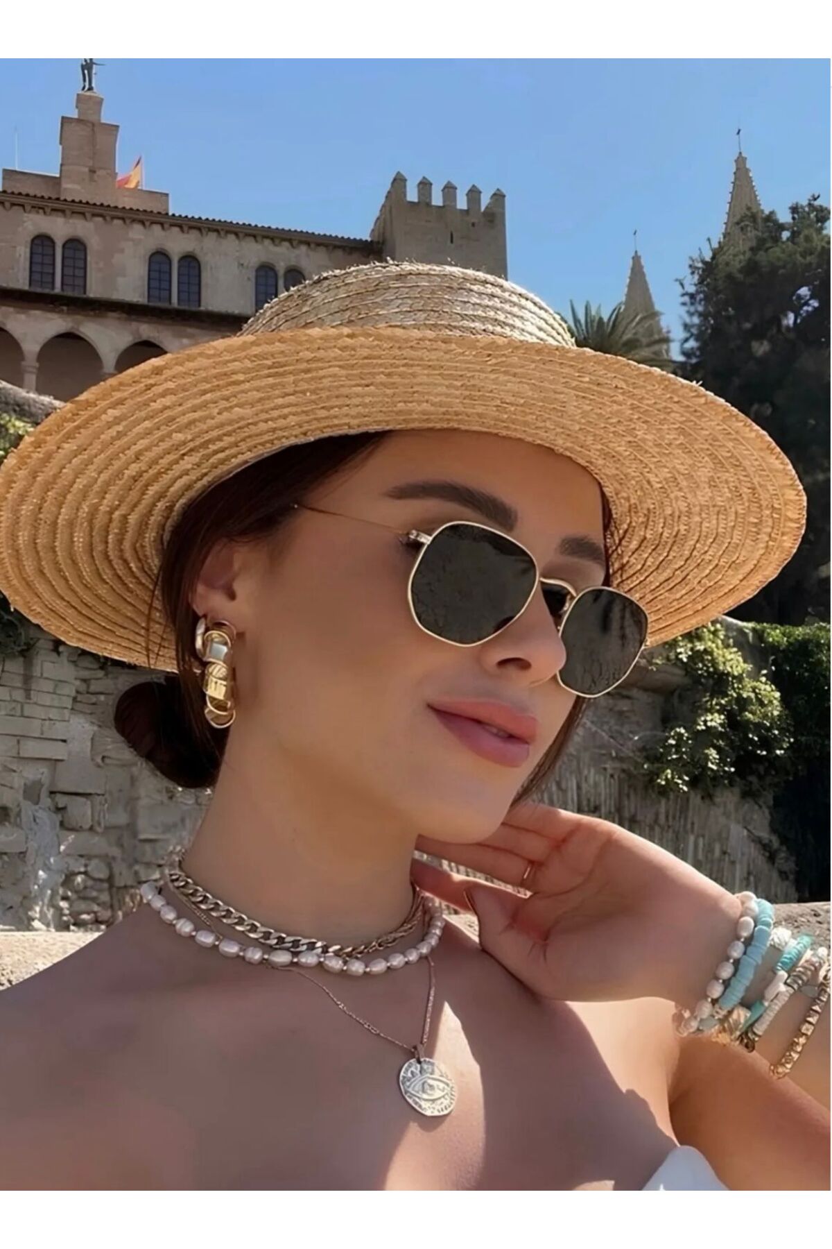 Goldmine Beşgen Güneş Gözlüğü Unisex