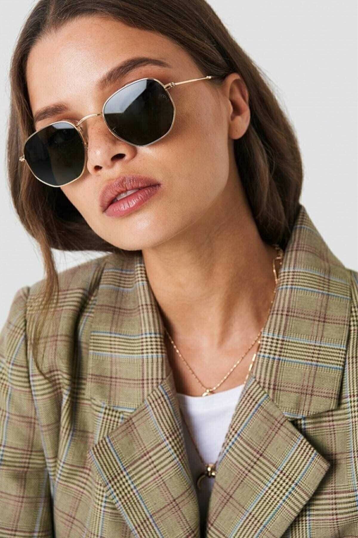 Goldmine Beşgen Güneş Gözlüğü Unisex - Görsel 2