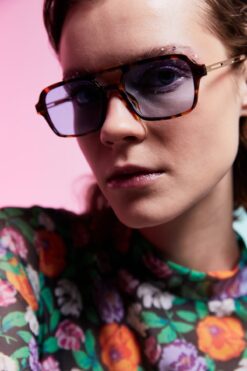 Aqua Di Polo 1987 Leopar Çerçeveli Mavi Cam Unisex Güneş Gözlüğü Apss074701--52 Ekartman