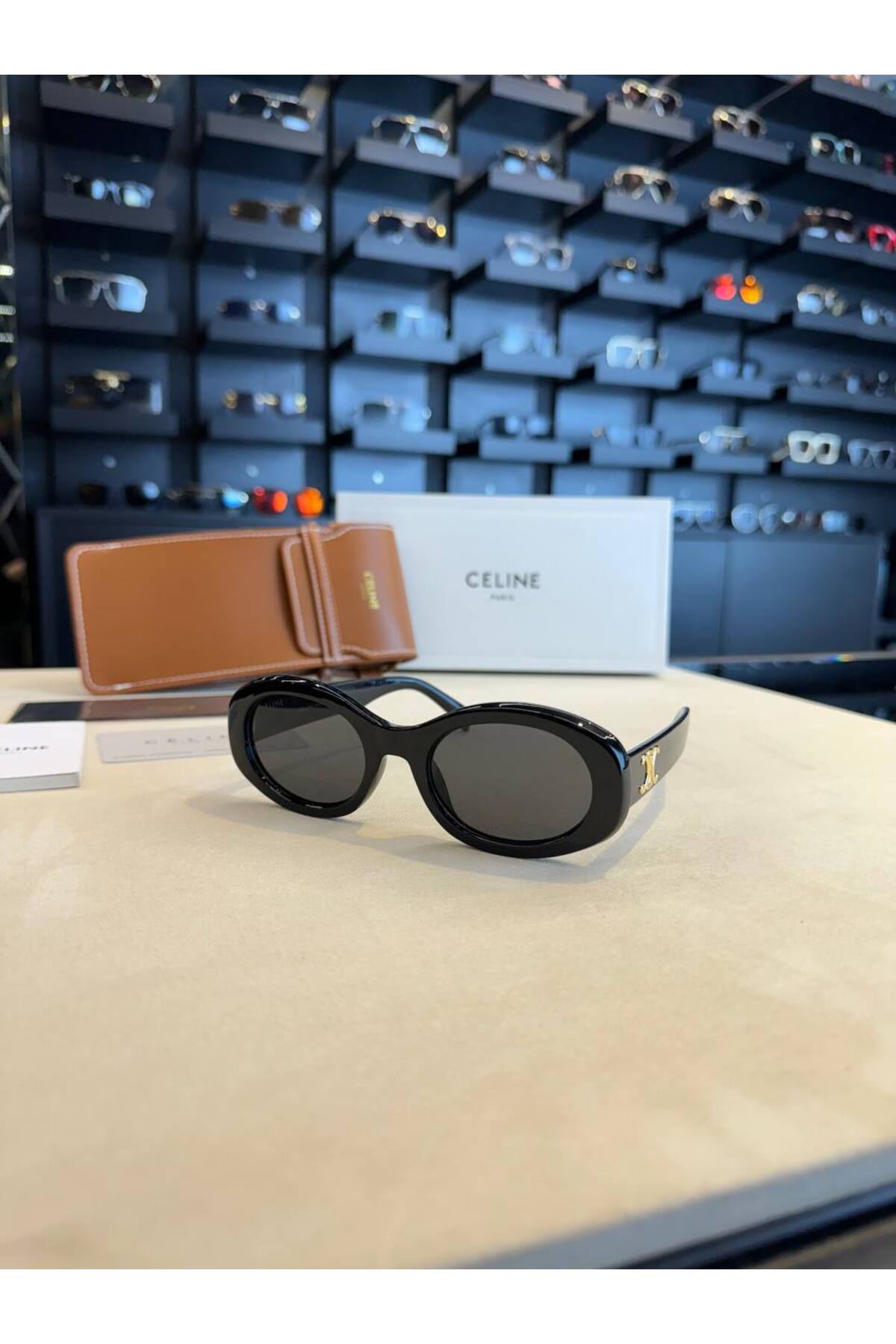 Bubbleatelier Siyah gold detay güneş gözlüğü