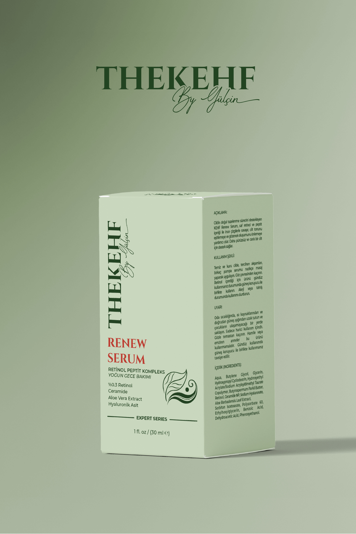 The Kehf Renew Serum | Retinol & Seramid Destekli Yaşlanma Karşıtı Yenileyici Serum 30 ml - Görsel 3