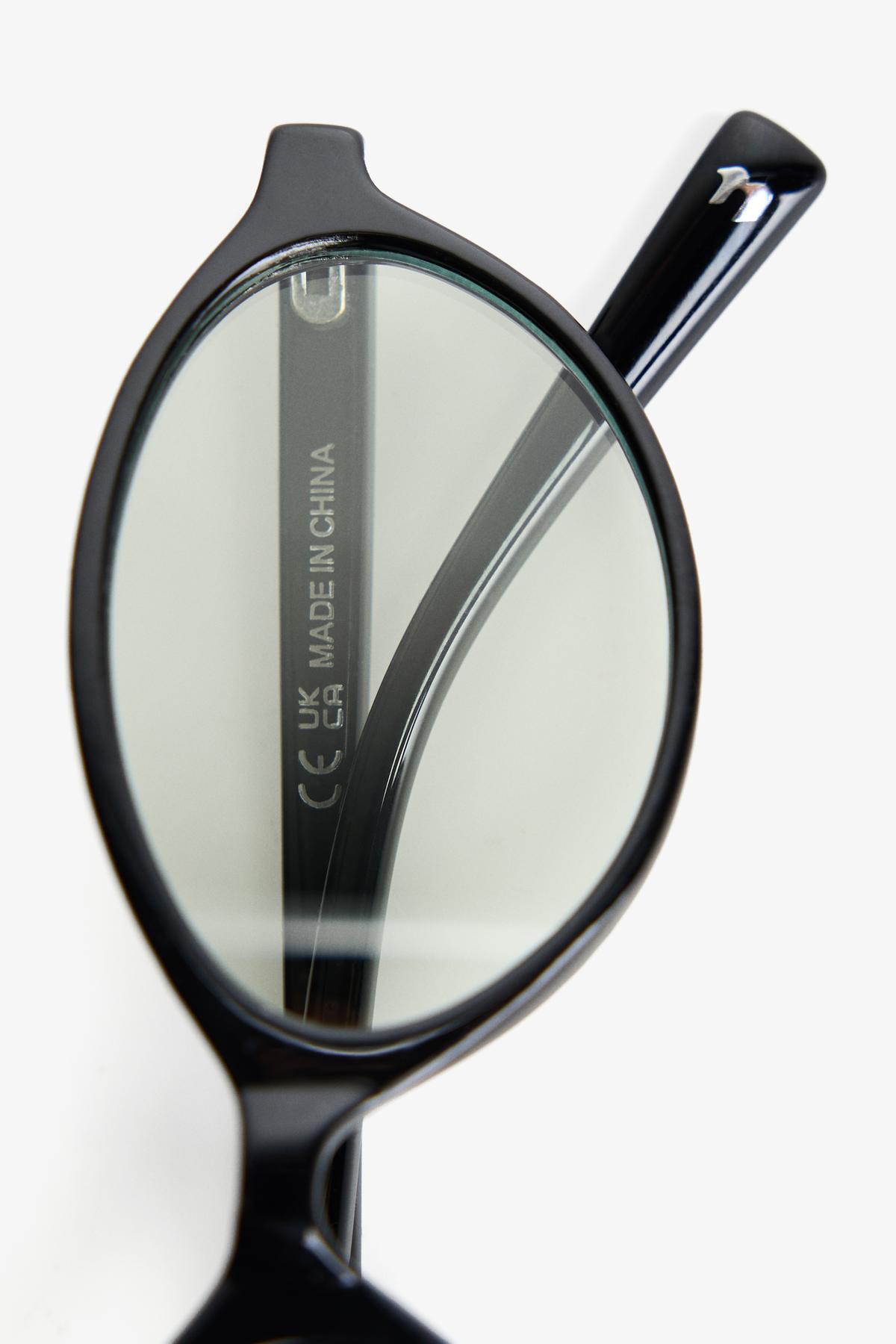 Bershka Mavi filtreli asetat gözlük - Görsel 3