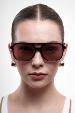 Bilge Karga Cleo Black Dark Red Güneş Gözlüğü