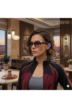 Vogue 0VO5586S 328483 - Komple bordo KADIN GÜNEŞ GÖZLÜĞÜ