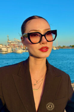 Eyesofia Divriği Cat Uv400 Filtreli Unisex Siyah Füme 2025 Yılı Yeni Sezon Güneş Gözlüğü