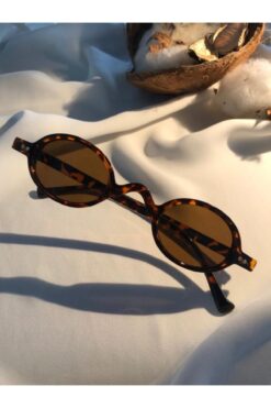 GEBBS STORE Küçük Çerçeveli Leopar Retro Vintage Güneş Gözlüğü