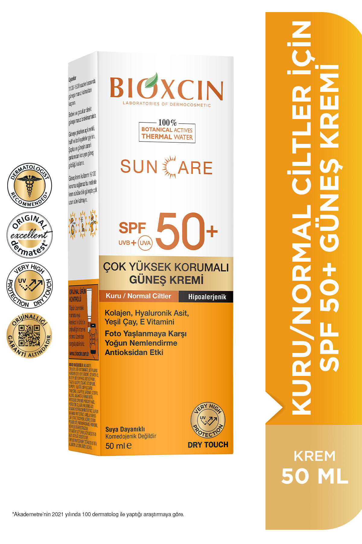 Bioxcin Sun Care Çok Yüksek Korumalı Kuru Ciltler Için Güneş Kremi Spf 50+