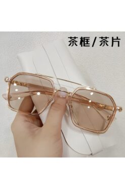 LOOKUP NEW Unisex Kadın Erkek Uv400 Korumalı Pembe Kare Dikdörtgen Imaj Tarz Yeni Sezon Güneş Gözlüğü