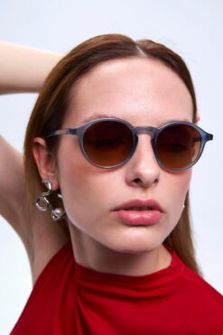 Bilge Karga Pearl Blue Brown Degrade Güneş Gözlüğü