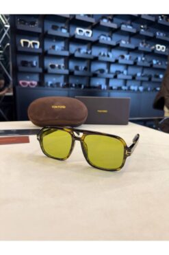 Bubbleatelier Yesil cam detaylı kemik güneş gözlüğü