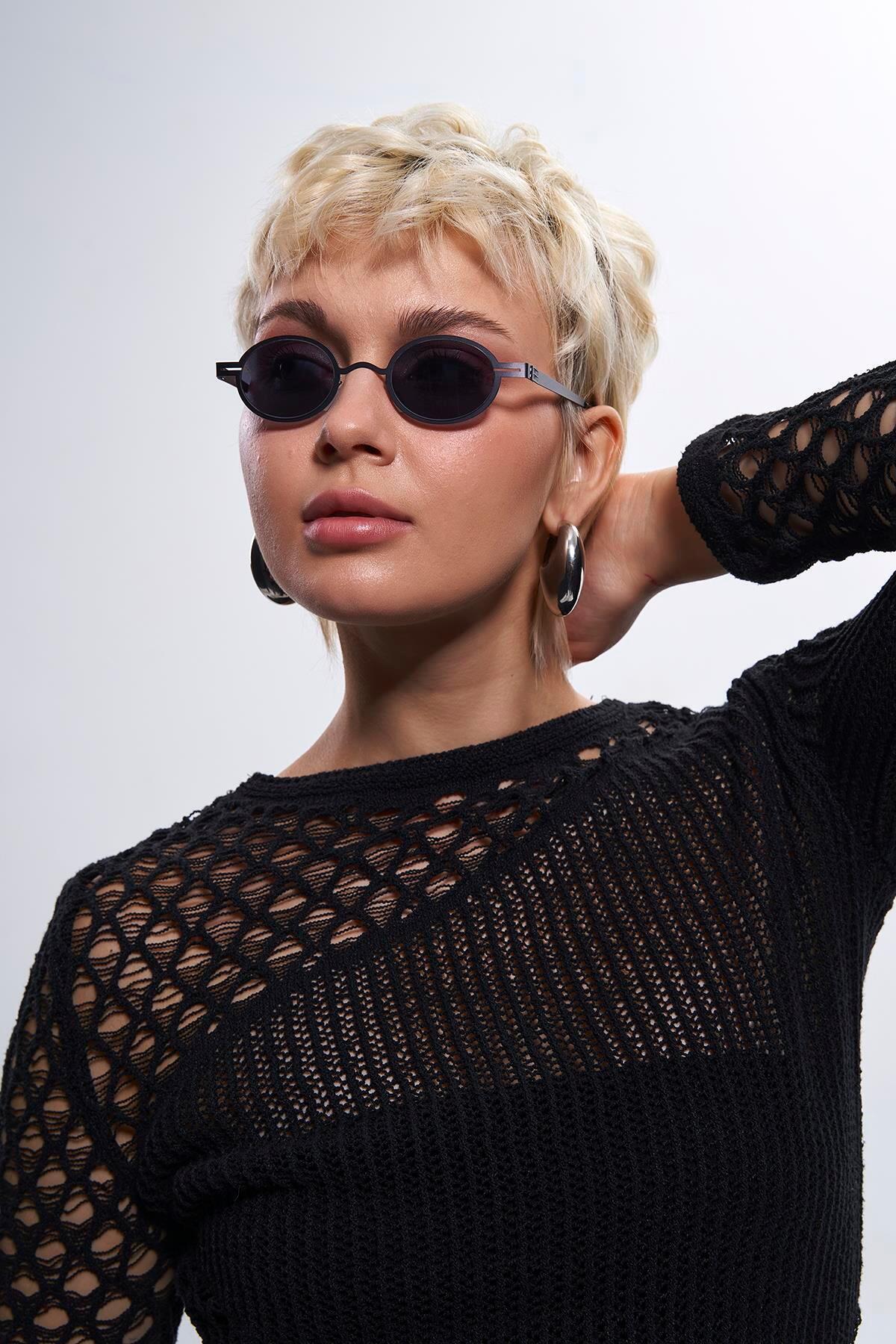 Bilge Karga Orvyn Anthracite Black Güneş Gözlüğü - Görsel 2