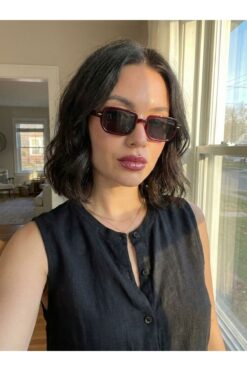 Goldmine Kadın Eden Güneş Gözlüğü UV400 Bordo