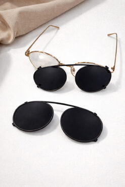 Optic Master Yuvarlak Güneş Gözlüğü Klipsi Büyük Boy 5,2x4,7 Cm