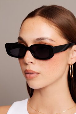 MACERATİ Unisex Siyah Vintage Retro Kemik Güneş Gözlüğü Chunkyframe