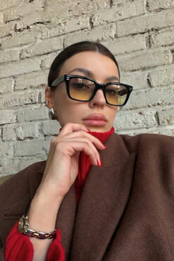 Eyesofia Cura Unisex Lüx Cam Siyah Füme Güneş Gözlüğü