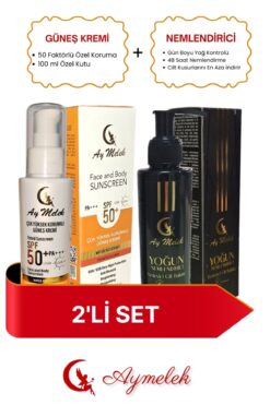 AYMELEK Nemlendirici + Güneş Kremi Yüksek Koruyuculu (150+100 ml) Cilt Bakım Seti