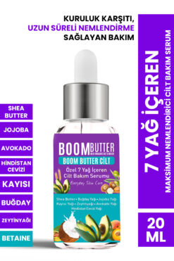 BOOM BUTTER 7 Yağ Içeren Maksimum Nemlendirici Cilt Bakım Serum 20 ml