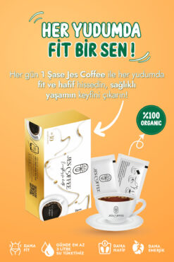 The Gigante Jes Coffee L-Carnitine Collagen Hindiba Detox Diyet Granül Kahvesi FORMUNU YAKALA(30 Sachet)30 Days