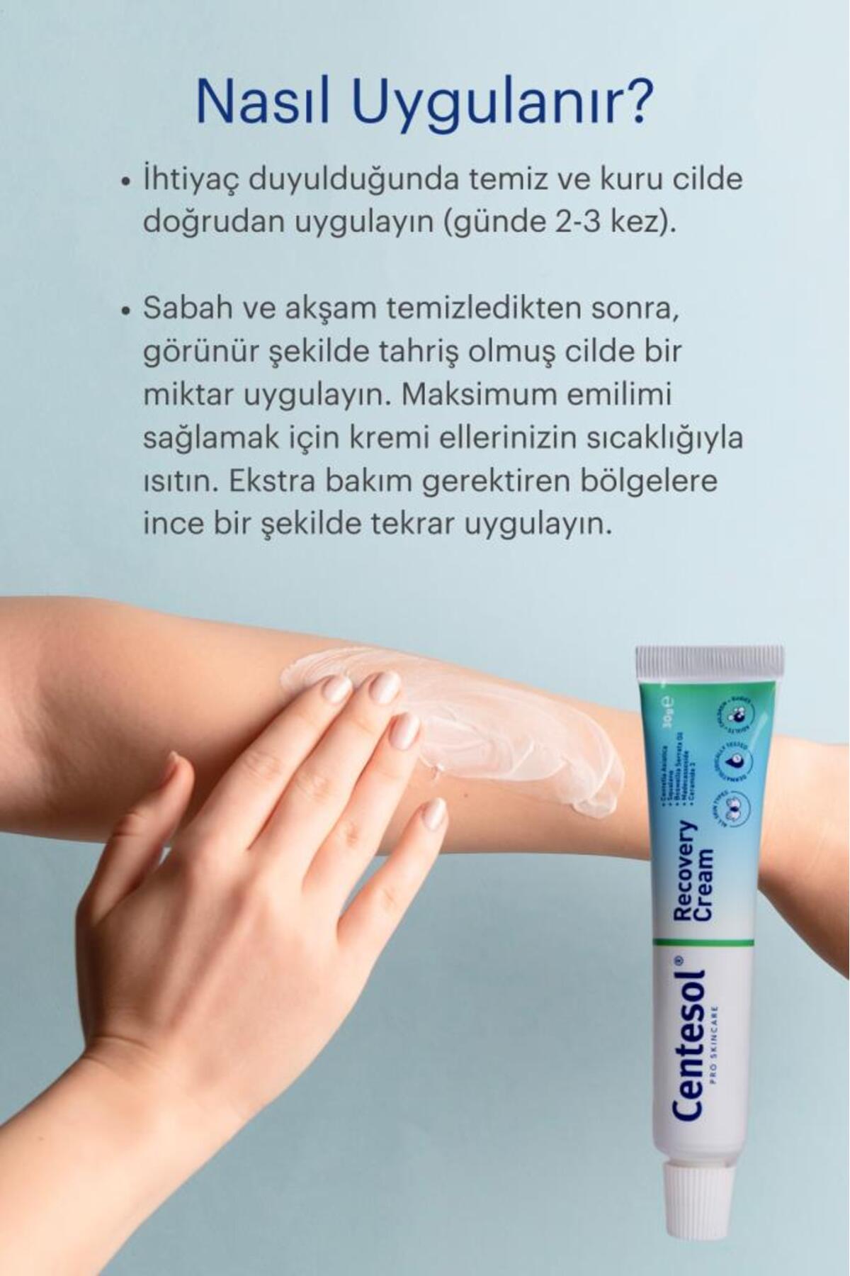 Görkito Centesol - Recovery Cream (onarıcı Cilt Bakım Kremi - Cica Krem) 2 Adet 30 G + 30 G - Görsel 3