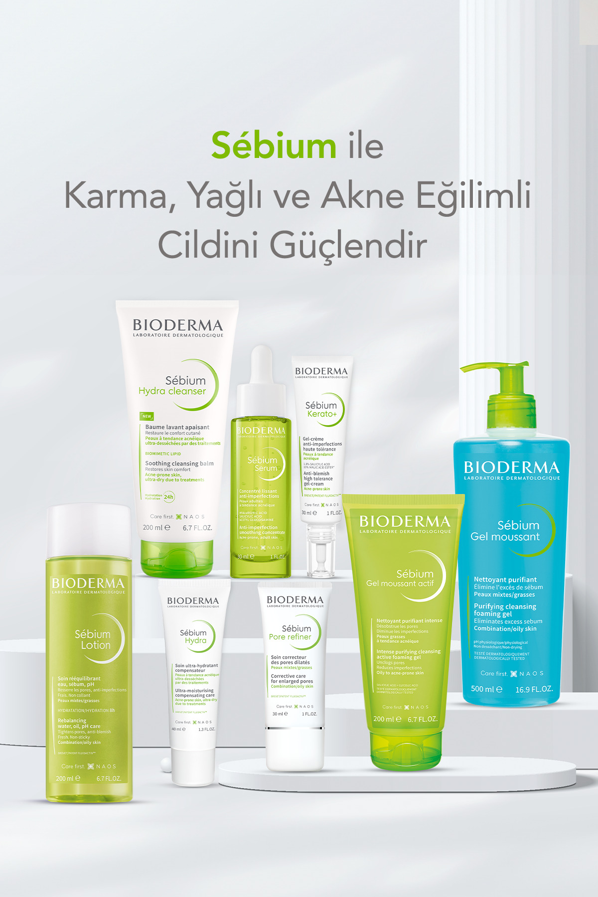 Bioderma Sebium Mat Control Matlaştırıcı Yüz Bakım Kremi 30 ml - Görsel 3