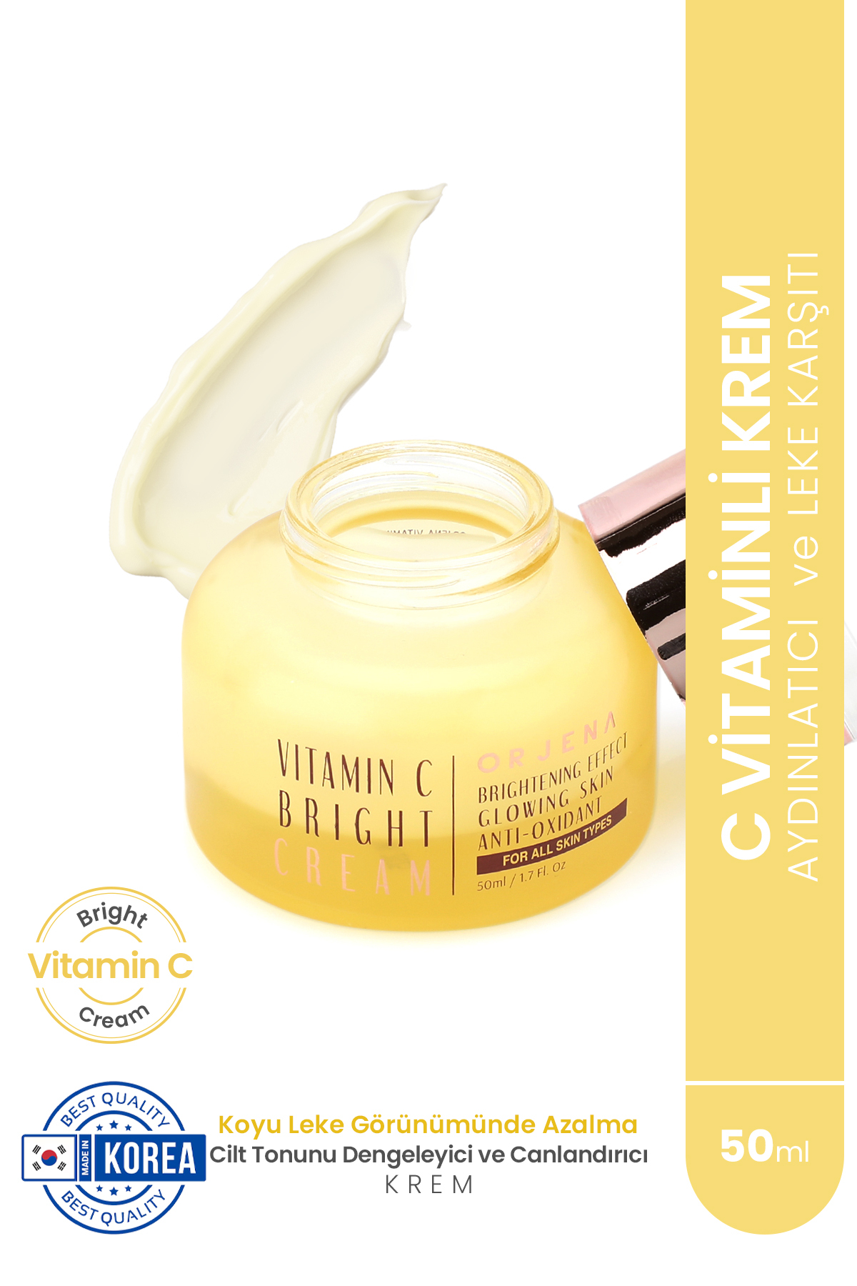 Orjena Vıtamın C Bright Cream - C Vitaminli Aydınlatıcı Krem-50ml