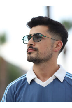 Angel Eyes Stark Güneş Gözlüğü Dikdörtgen Yeşil Çerçeve Yeşil Cam