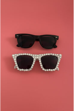 Happyline 2 Adet After Party Gözlük Düğün Parti Gözlüğü Taşlı Bride Gözlük Çift Güneş Gözlüğü Damat Gözlük