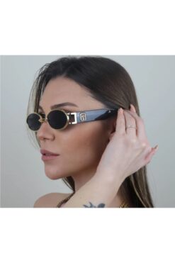 BAPPİR Yeni Sezon Vintage Oval Logolu Unisex Güneş Gözlüğü