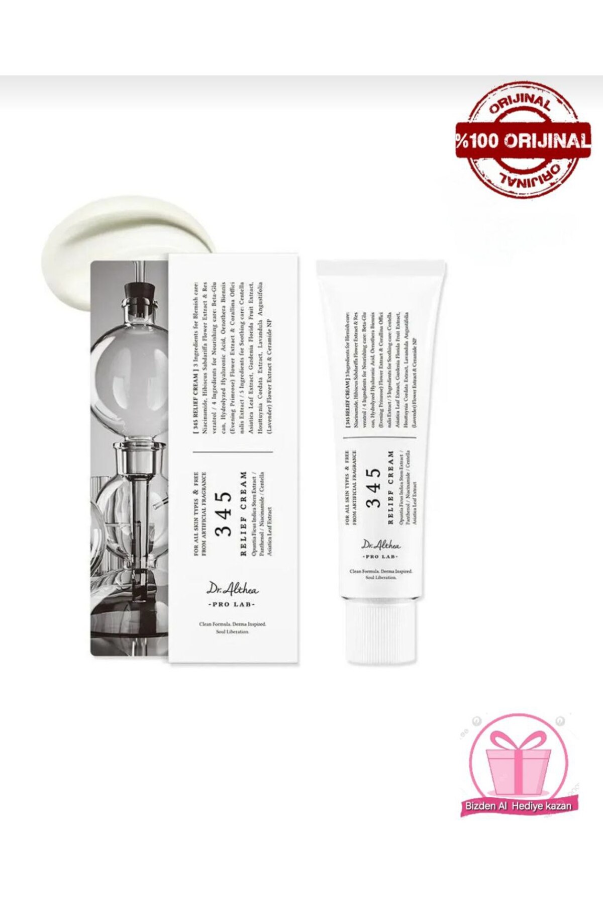 safhas 345 Relief Cream Kızarıklık Tahrişi Yatıştırıcı Krem Orijinal Resveratrol Akne Karşıtı Nemlendirici