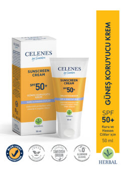 Celenes by Sweden Herbal Güneş Kremi Kuru Ve Hassas Ciltler 50+ Spf 50 Ml-